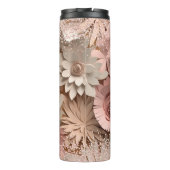 3D Bloemen Thermosbeker (Achterkant)