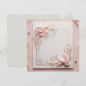 3D-bloemenframe Kaart (Voorkant / Achterkant)