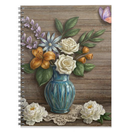3D bloemenspiraal fotoboek Notitieboek