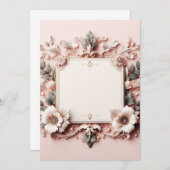 3D-bloemframe Kaart (Voorkant / Achterkant)