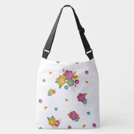 3D Bloemige Bloem Cirkel Boeket Papier  Crossbody Tas