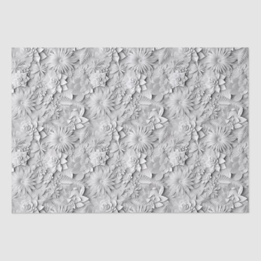 "3D" Bloemige Bruiloft Moederdag Valentijnsdag Tissuepapier (Voorkant)