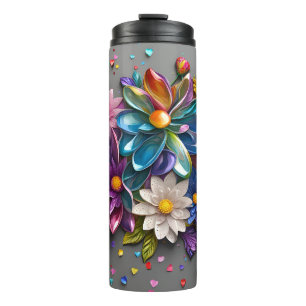 3D bloemontwerp Thermosbeker