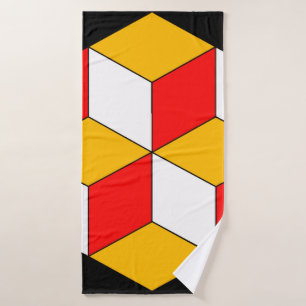 3d blokjes badhanddoek