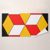 3d blokjes badhanddoek (Badhanddoek)