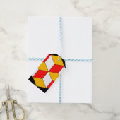 3d blokjes cadeaulabel (Met Touw)