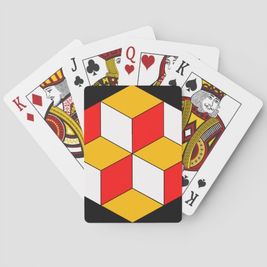 3d blokjes pokerkaarten (Achterkant)