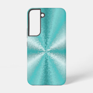 3D-blokken in ijsblauw en groen Samsung Galaxy Hoesje