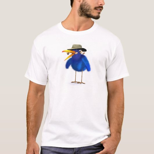 3d Blue Bird Australian T-shirt (Voorkant)