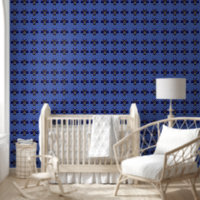 3D Blue Cartoon Uilen Naadloos