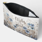 3D Blue Flower Garden Moeder van de bruid Etui (Open)