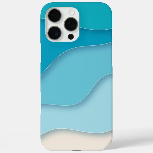 3D Blue Ocean Waves Case-Mate iPhone Case (Achterkant)