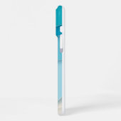 3D Blue Ocean Waves iPhone Hoesje (Linkerkant)