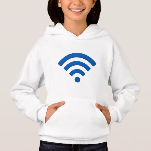 3D Blue Wi-Fi Signal Symbol (Voorkant)
