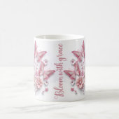 3D-Blush-Bloom-Vlinder-Droom Koffiemok (Center)