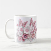 3D-Blush-Bloom-Vlinder-Droom Koffiemok (Links)