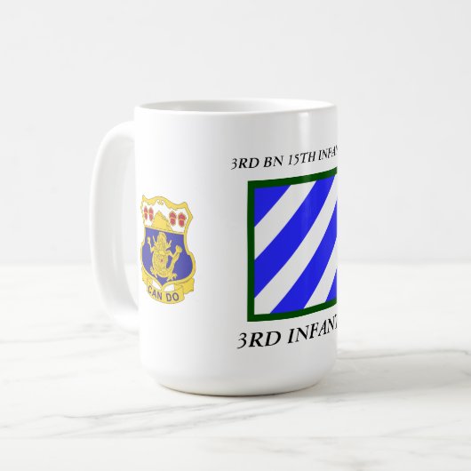 3D BN 15E INFANTRY 3D INFANTRY DIVISION KOFFIEMOK (Voorkant links)