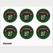 3d Bn, 75th Ranger Regiment - Airborne Ronde Sticker (Vel)