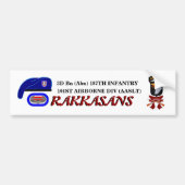 3D BN (ABN) 187th Inf RAKKASANS Bumpersticker (Voorkant)