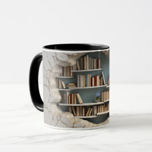 3D Boekenplank Mok Wrap