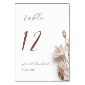 3D Boho Bloemen Bruiloft Kaart (Voorkant)