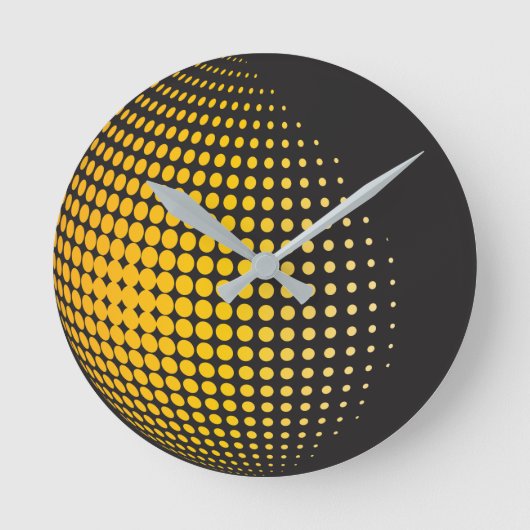 3D-bollen met Stippen Ronde Klok (Voorkant)