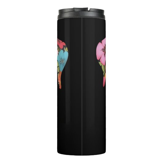 3D Boxer Floral Thermosbeker (Achterkant)