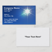 3D Bright Star tegen Evening Sky Visitekaartje (Voorkant / Achterkant)