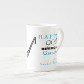3D-bril 90th Birthday gepersonaliseerd Mug Porselein Kop (Voorkant rechts)