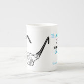 3D-bril 90th Birthday gepersonaliseerd Mug Porselein Kop (Voorkant)