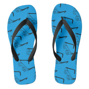 3D Bril Retro Illustratie Flip Flop