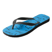 3D Bril Retro Illustratie Flip Flop (Schuin)