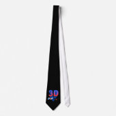 3D-bril (str8 omhoog) Stropdas (Voorkant)