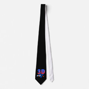 3D-bril (str8 omhoog) Stropdas