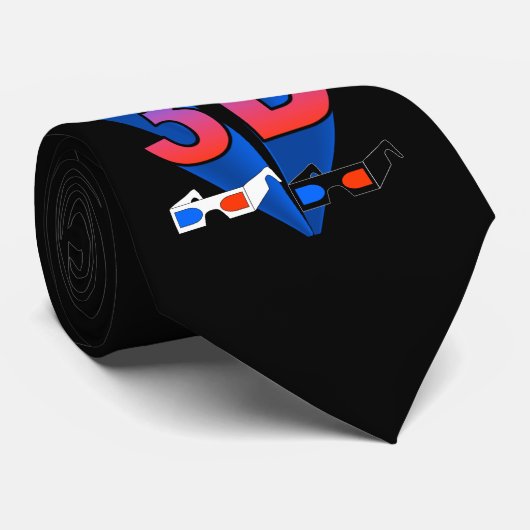 3D-bril (str8 omhoog) Stropdas (Opgerold)