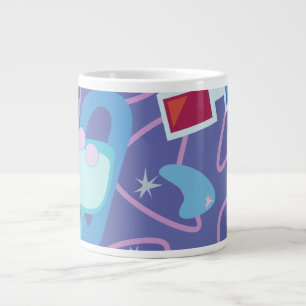 3D-bril Vijftiger jaren Boemerangpatroon Grote Koffiekop