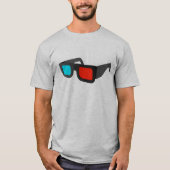 3D-bril weergeven T-shirt (Voorkant)