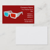 3D-bril weergeven Visitekaartje (Voorkant / Achterkant)