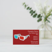 3D-bril weergeven Visitekaartje (Staand voorkant)