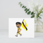 3D Brunei Briefkaart (Staand voorkant)