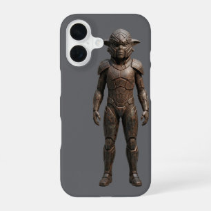 3D Buitenalien Krijger Beeldhouwwerk Sci-Fi Hoesje iPhone 16 Hoesje
