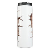 3D buldog gebarsten gat Thermosbeker (Achterkant)