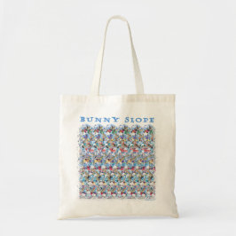 3D "Bunny Slope"-tas, ontworpen door Magic Eye® Tote Bag