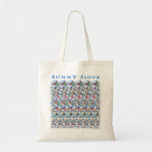 3D "Bunny Slope"-tas, ontworpen door Magic Eye® Tote Bag (Voorkant)