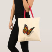 3D Butterfly v1-Canvas tas (Voorkant (product))