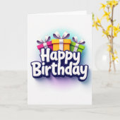 3D Cadeaukaart voor Verjaardagsviering Kaart (Gele Bloem)