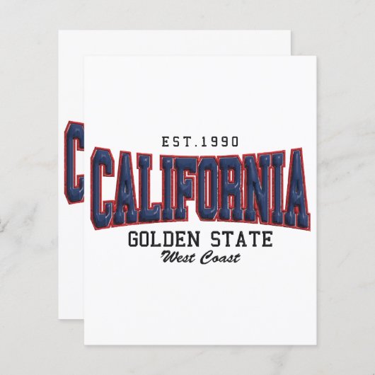 3D Californië (Voorkant / Achterkant)