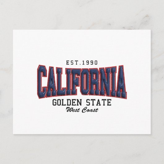 3D Californië Feestdagenkaart (Voorkant)