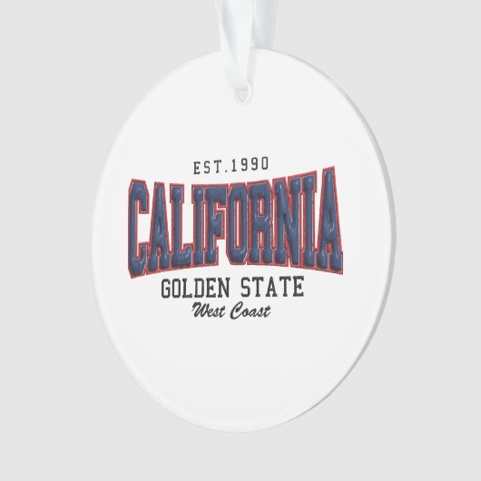 3D Californië Ornament (voorkant)