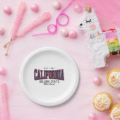 3D Californië Papieren Bordje (Feest)